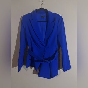 Tahari ASL Royal Blue Women's Blazer